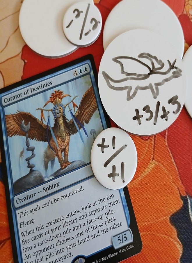 Futhark 100 Dry Erase Tokens for DND - Reusable RPG Tokens in 2 Sizes for Combat Tracking, Initiative, Conditions, and Effects - Reusable Circle Markers for Tabletop Board Games Accessories (100 PCS) - Image 5